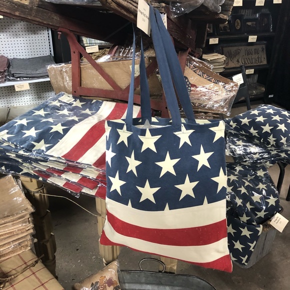 Vintage Flag Tote Bag - Picture 3 of 7
